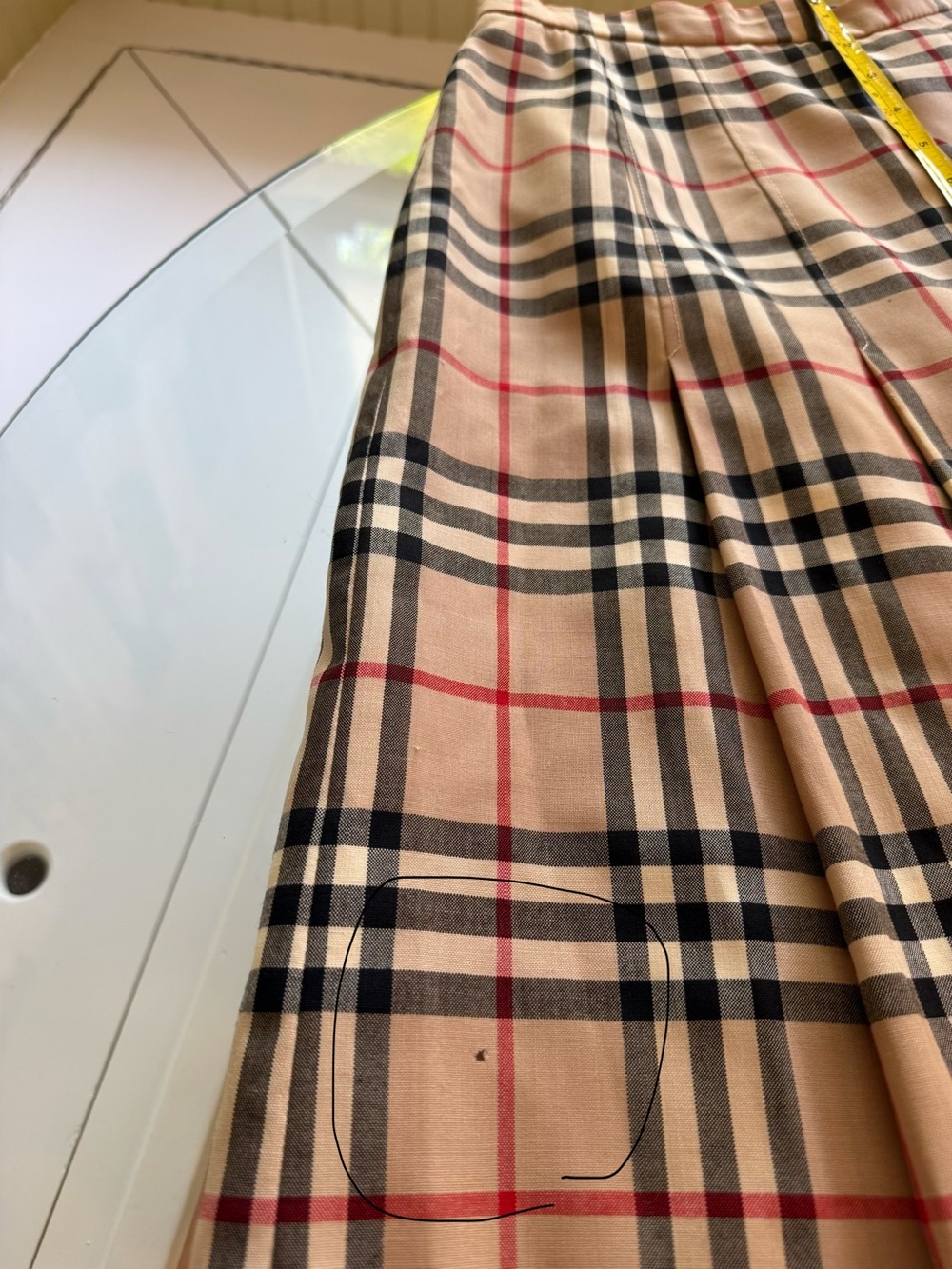 Burberry Nova Pleated Calf Length Skirt - Picture 6 of 8